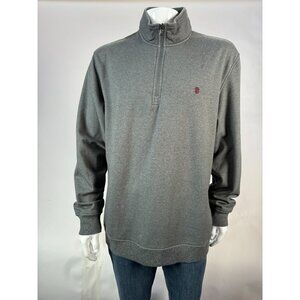 Izod Advantage Performance Stretch Grey Quarter-Zip Pullover Sweatshirt XL